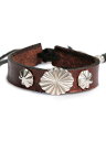 Garden of Eden ガーデン オブ エデン 【 Concho Leather Bracelet [ ED-15NS-B03 ] コンチョレザーブレスレット 】[ 正規品 ] シルバービーズ ブラウン 調節可能 銀 革 茶 925 メンズ レディース 人気 ブランド おしゃれ 【 送料無料 】