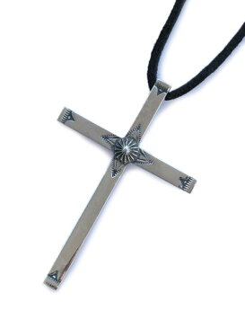 Garden of Eden ガーデン オブ エデン 【 Large Native Cross Necklace [ ED-15FL-T11A ] ラージ ネイティブ クロスネックレス 】[ 正規品 ] ペンダント イーグル シルバー レザーコード インディアン スタンプ 十字架 メンズ レディース【 送料無料 】