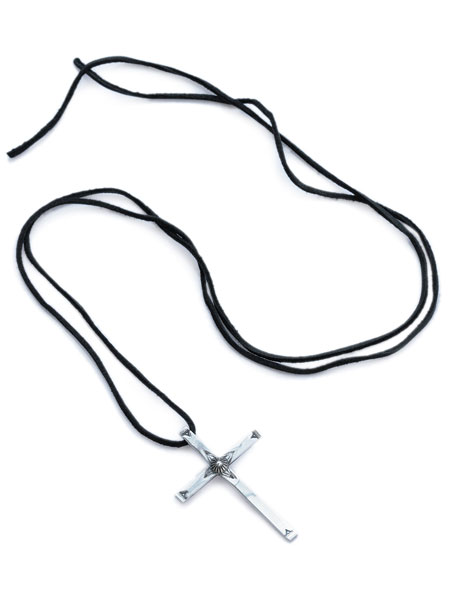 Garden of Eden ガーデン オブ エデン 【 Large Native Cross Necklace [ ED-15FL-T11A ] ラージ ネイティブ クロスネックレス 】[ 正規品 ] ペンダント イーグル シルバー レザーコード インディアン スタンプ 十字架 メンズ レディース【 送料無料 】