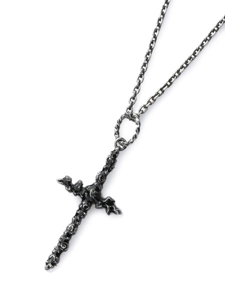 楽天アクセサリー its 12 midnightGarden of Eden ガーデン オブ エデン 【 CROSS NECKLACE （BLACK） [ 20-D131G429.blk ] クロスネックレス ブラック 】[ 正規品 ] ペンダント シルバー ダイエットブッチャースリムスキン Wネーム コラボ 十字架 銀 925 メンズ レディース 【 送料無料 】