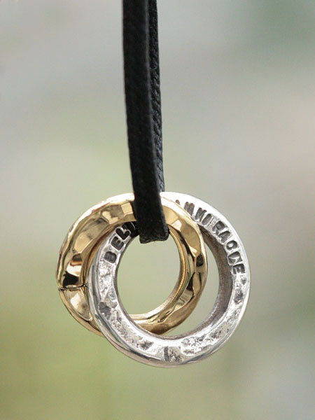 BELIEVEINMIRACLE ビリーブインミラクル 【 W RING Necklace shoerace ダブルリングネックレス シューレース 】[ 正規品 ] ペンダント 2連チャーム スターリングシルバー ブラス ゴールド プレゼント ユニセックス メンズ レディース 【 送料無料 】