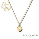 IDEALISM SOUND イデアリズムサウンド 【 Diamond K10 Gold Necklace [ NO.14010 ] ゴールド ダイヤモンド ネックレス 】[ 正規品 ] ペンダント イエローゴールド ルビー チェーン 金 プレゼント ユニセックス メンズ レディース 人気 【 送料無料 】