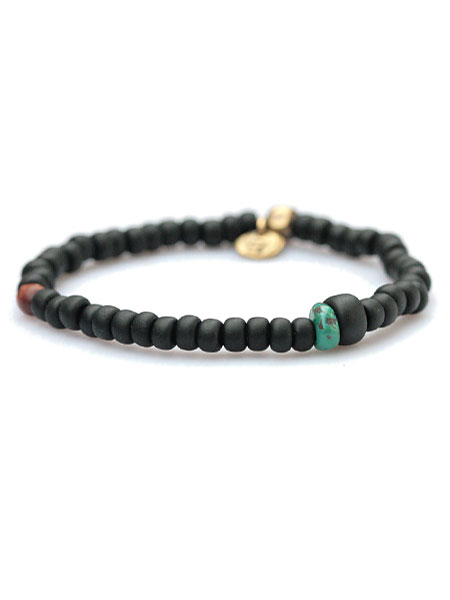 BELIEVEINMIRACLE ビリーブインミラクル 【 BZ TURQUOISE BRACE ( ブラック ) ビーズ ターコイズ ブレスレット 】[ 正規...