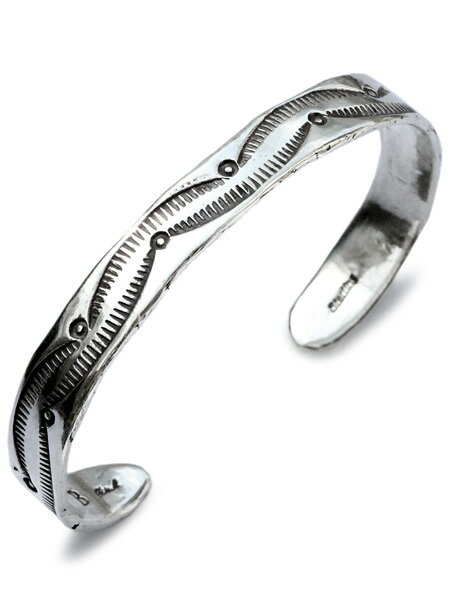 BELIEVEINMIRACLE ビリーブインミラクル 【 INGOT SILVER BANGLE インゴッドシルバーバングル 】[ 正規品 ] カフブレスレット スターリングシルバー リーフ ドット 銀 925 ギフト プレゼント ユニセックス メンズ レディース 【 送料無料 】