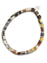 ON THE SUNNY SIDE OF THE STREET オン ザ サニー サイド オブ ザ ストリート 【 Buffalo Horn Cubu Beads Bracelet (Tan Mix) バッファローホーンキューブ ビーズブレスレット ( タンミックス ) 】[ 正規品 ] メンズ レディース 【 送料無料 】