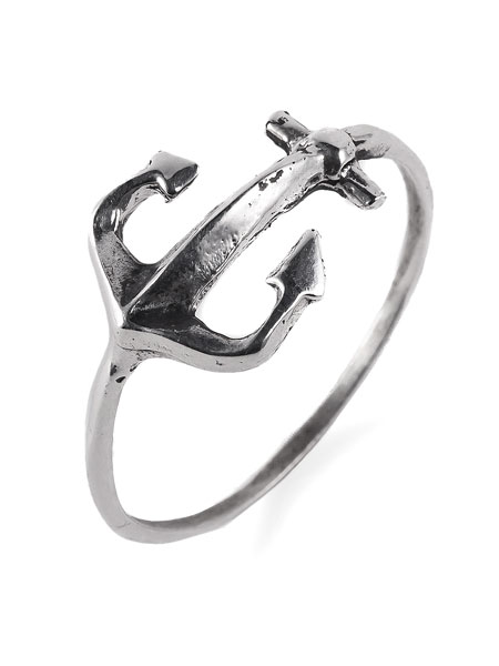 Silverella シルバーエラ 【 Mainstay Midi Ring / メーンステー ミディ リング 】[ 正規品 ] 指輪 アンカー イカリ 碇 錨 細身 ピンキー ファランジ シルバー 海 銀 925 ペア ギフト プレゼント ユニセックス メンズ レディース 【 送料無料 】