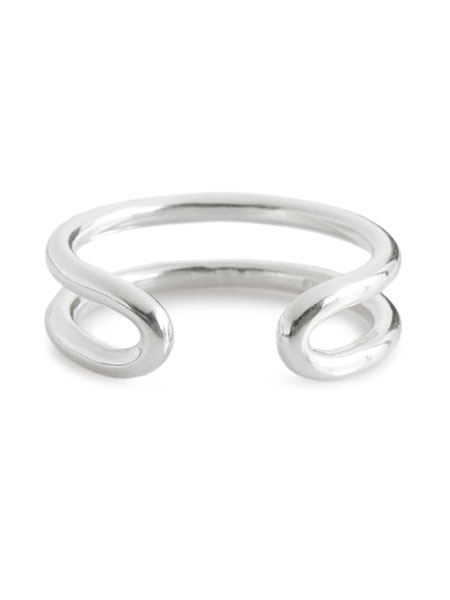 アクセサリー its 12 midnightのアンノウン UNKNOWN. 【 U024 ” MORTISE ” S RING / SILVER 】[ 正規品 ] シルバーリング 指輪 ダブルアーム シンプル モーティス 銀 925 ペア ギフト プレゼント ユニセックス メンズ レディース 人気 ブランド おしゃれ｜アングル3