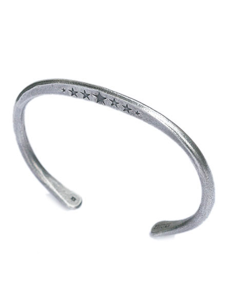 アンプ ジャパン amp japan 【 large star hammered bangle -narrow- [ 14AO-301 ]...