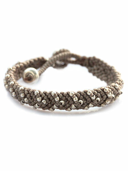 Chan Luu チャンルー 【 イントレチャート ブレスレット ( ベージュ ) [ YSB-108 ] 】[ 正規品 ] 腕輪 ワックスコード スターリングシルバー 銀 925 ペア プレゼント ギフト ユニセックス メンズ レディース 人気 ブランド おしゃれ 【 送料無料 】