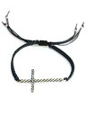 Chan Luu チャンルー 【 LARGE CROSS BRACELET (Navy Mix) / ラージ クロス ブレスレット ネイビー ミックス 】[ 正規品 ] 十字架 スターリングシルバー ツイスト 紺 銀 925 ペア プレゼント ギフト ユニセックス メンズ レディース 【 送料無料 】