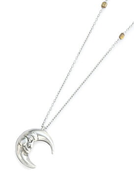 amp japan（アンプ ジャパン）【Crescent Moon Necklace [8ah-552] / クレッセントムーン ネックレス】[正規品]（ロケットペンダント/三日月/スカルチャーム/アンティークゴールド/スターリングシルバー/ペア/プレゼント/ユニセックス/メンズ/レディース）【送料無料】