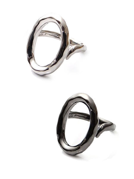 KENBLOOD ケンブラッド 【 テクスチャー 0 リング [ KR-262 ]】[ 正規品 ] 指輪 サークル 大ぶり シルバー ブラック 銀 黒 シンプル ペア プレゼント ユニセックス メンズ レディース 人気 ブランド おしゃれ ラッピング ギフト 贈り物 おすすめ 記念日 【 送料無料 】