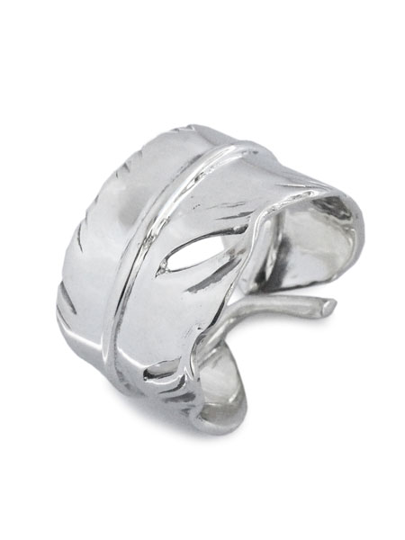 Ark silver accessories アークシルバーアクセサリーズ 【 シルエットフェザーリング ( ラージ ) [ ARKR-0033SV ]】[ 正規品 ] 指輪 シルバー925 羽根 銀 スターリングシルバー かわいい 可愛い プレゼント ペア メンズ レディース 人気 ブランド おしゃれ 【 送料無料 】