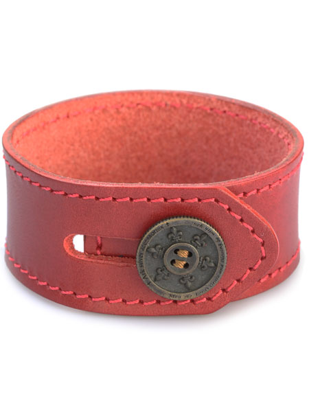 Ark silver accessories アークシルバーアクセサリーズ 【 lily button single bracelet red / リリー ボタ...