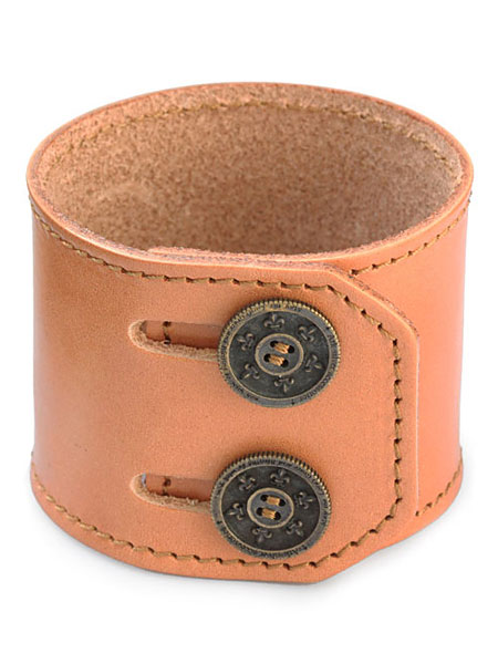 Ark silver accessories アークシルバーアクセサリーズ 【 lily button double bracelet natural brow...