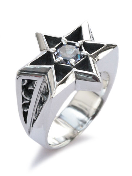 FUNKOUTS ファンクアウツ 【 Hexagram Ring / ヘキサグラム リング 】[ 正規品 ] スター 六芒星 アレキ..