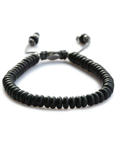 M.Cohen エムコーエン 【 stacked frosted agate bead bracelet スタックド フロステッドアゲート ビーズブレスレット B-102403-SLV-FBL 】[ 正規品 ] 腕輪 パワーストーン 天然石 925 プレゼント ギフト ユニセックス メンズ レディース 【 送料無料 】