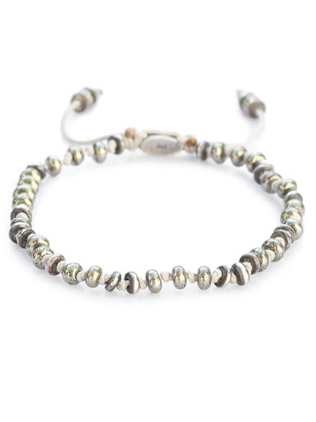 M.Cohen エムコーエン 【 TEMPLAR JOINTED MINI GEMSTONE BRACELET WITH STERLING ACCENTS [ B-103553-PYRITE ] / テンプル ジョインテッド ミニ ジェムストーン ウィズ スターリング アクセント 】[ 正規品 ] パイライト 腕輪 プレゼント 【 送料無料 】