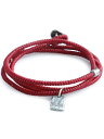 M.Cohen エムコーエン 【 twisted cord with etched sterling crest pendants (レッド) [ B-103712-SLV-RED ] ツイステッドコードスターリングクレストペンダント 】[ 正規品 ] ブレスレット ネックレス ユニセックス メンズ レディース 【 送料無料 】