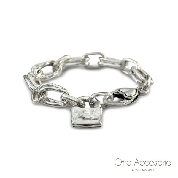 楽天アクセサリー its 12 midnightOtro Accesorio オトロ アクセソリオ 【 Texture Chain Heart Bracelet （Bag Charm） / テクスチャー チェーン ハート ブレスレット （ バッグチャーム ） 】[ 正規品 ] プレゼント ギフト レディース ペア カップル つけっぱなし 人気 ブランド ニュアンス