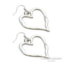 ハートピアス Otro Accesorio オトロ アクセソリオ 【 Silvering Heart Earrings / ハート ピアス 】[ 正規品 ] シルバーカラー 銀色 フック式ピアス フックタイプ 両耳用 プレゼント ギフト レディース メンズ ユニセックス ペア カップル つけっぱなし 人気 ブランド 大きめ 大ぶり