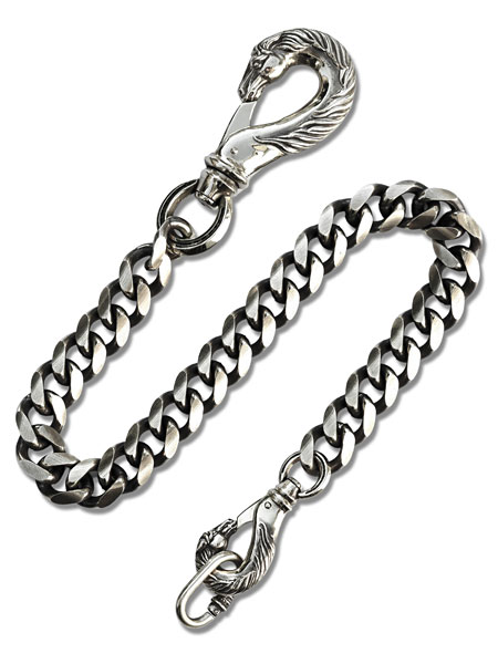アクセサリー its 12 midnightのPEANUTS&CO. ピーナッツカンパニー 【 Horse Wallet Chain -Horse × Horse- ( Silver ) ホース ウォレットチェーン ホース × ホース シルバー 】[ 正規品 ] シルバーチェーン クラシック シュー 馬蹄 銀 動物 メンズ レディース 【 送料無料 】｜アングル2