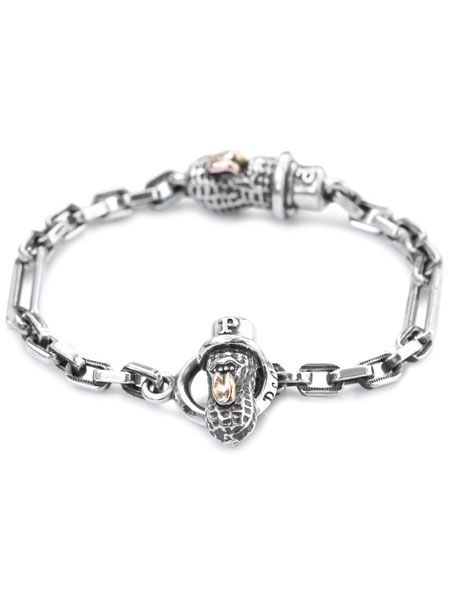 アクセサリー its 12 midnightのPEANUTS&CO. ピーナッツカンパニー 【 BEROPEANUTS THIN BRACELET / ベロピーナッツシンブレスレット 】[ 正規品 ] K10ゴールド 金 シルバー925 プレゼント メンズ レディース ユニセックス チェーンブレスレット 【 送料無料 】｜アングル2