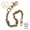 PEANUTS&CO. ピーナッツカンパニー 【 BULL WALLET CHAIN ブルドッグ ウォレットチェーン 】[ 正規品 ] ブラス ゴールド オーバル フック ナスカン ブラックジルコニア キャプテン アドルフ コルネオ 黒 真鍮 金 宝石 犬 動物 メンズ 【 送料無料 】