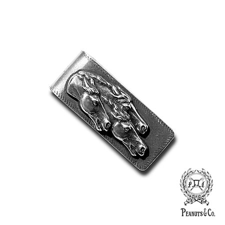 PEANUTS&CO. ピーナッツカンパニー 【 HORSE MONEY CLIP SILVER / ホース マネークリップ シルバー 】[ 正規品 ] 銀 日本製 札ばさみ カード収納 馬 ウマ メンズ カジュアル プレゼント ギフト 人気 ブランド おしゃれ かっこいい 【 送料無料 】