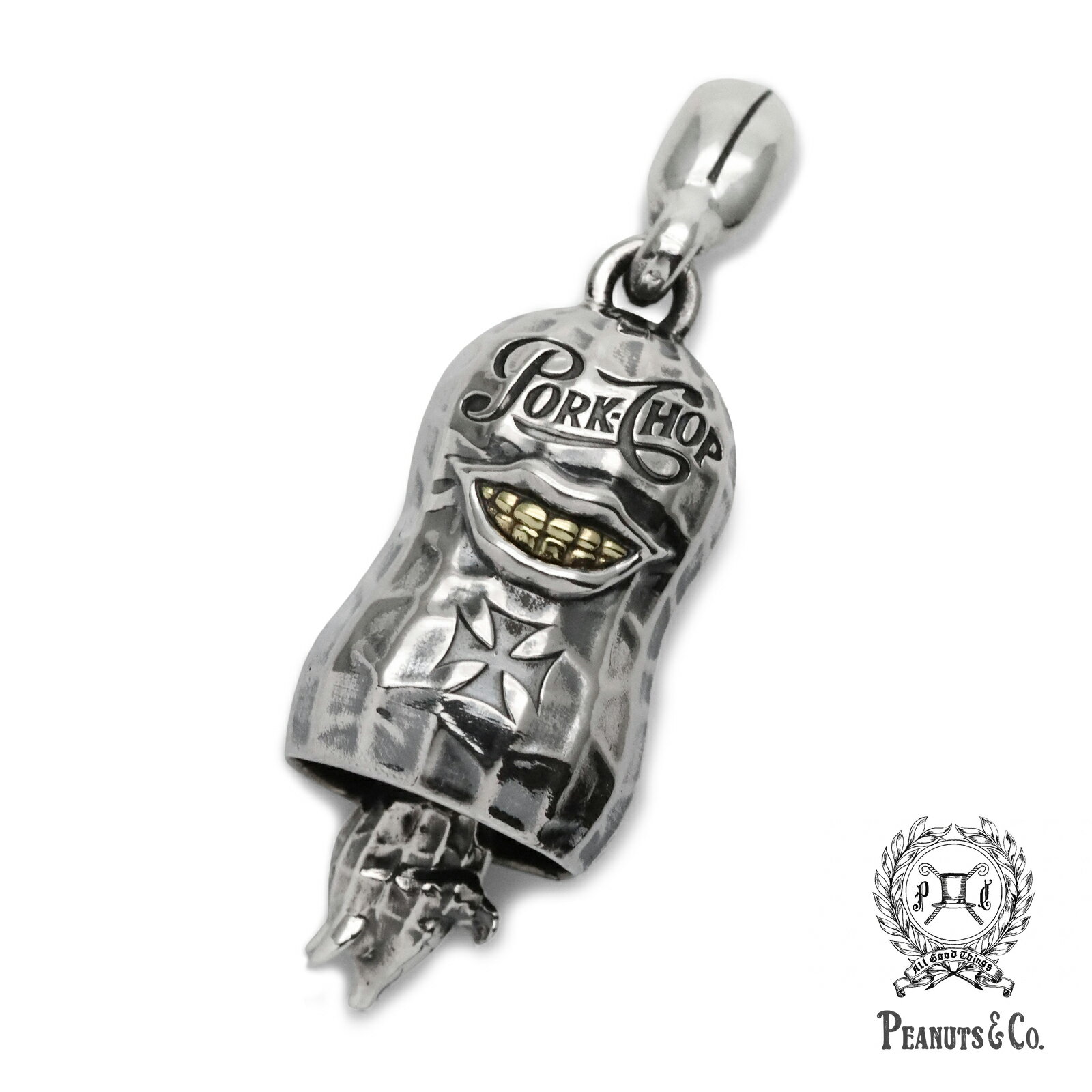 PEANUTS&CO. ピーナッツカンパニー 【 P’s Gardian Bell 2. ( Silver × Brass ) 】[ 正規品 ] ネックレス ペンダント トップ PORKCHOP GARAGE SUPPLY ポークチョップガレージサプライ コラボレーション Wネーム メンズ レディース 人気 ブランド おしゃれ 【 送料無料 】