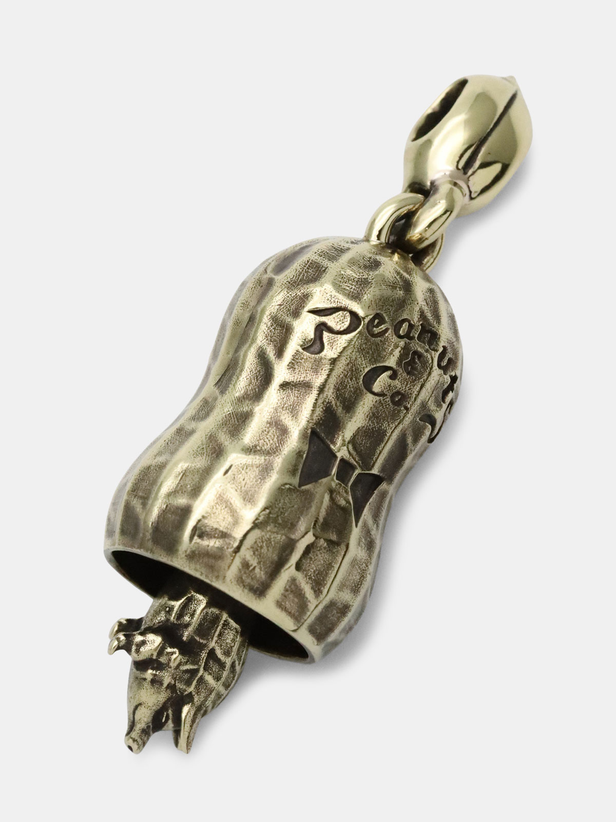 PEANUTS&CO. ピーナッツカンパニー 【 P’s Gardian Bell 2. ( Brass × Silver ) 】[ 正規品 ] ネックレス ペンダント トップ PORKCHOP GARAGE SUPPLY ポークチョップガレージサプライ コラボレーション Wネーム メンズ レディース 人気 ブランド おしゃれ 【 送料無料 】 3