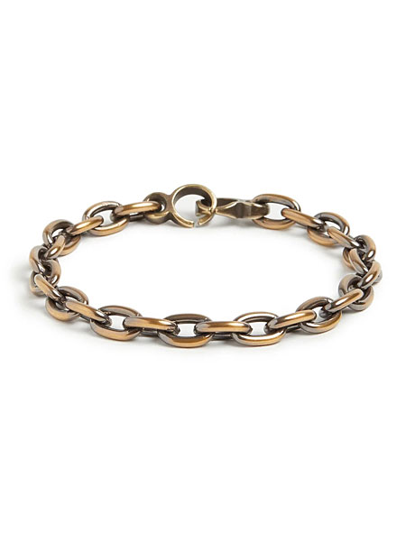 STUDEBAKER METALS スチュードベーカーメタル 【 BRUMMEL BRACELET ( AMERICAN BRASS / WORK PATINA ) / ブレスレット 】[ 正規品 ] チェーンブレスレット ヴィンテージ仕上げ 真鍮 プレゼント メンズ レディース ユニセックス 人気 ブランド おしゃれ 【 送料無料 】