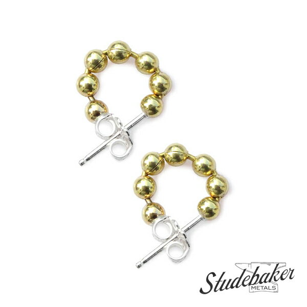 樂天商城 - STUDEBAKER METALS スチュードベーカーメタル 【 BALL CHAIN HOOPS ( BRASS / POLISHD ) / ボールチェーン フープス ( ブラス / ポリッシュド ) 】[ 正規品 ] ピアス カジュアル フォーマル 耳飾り 真鍮 鏡面仕上げ ギフト プレゼント レディース