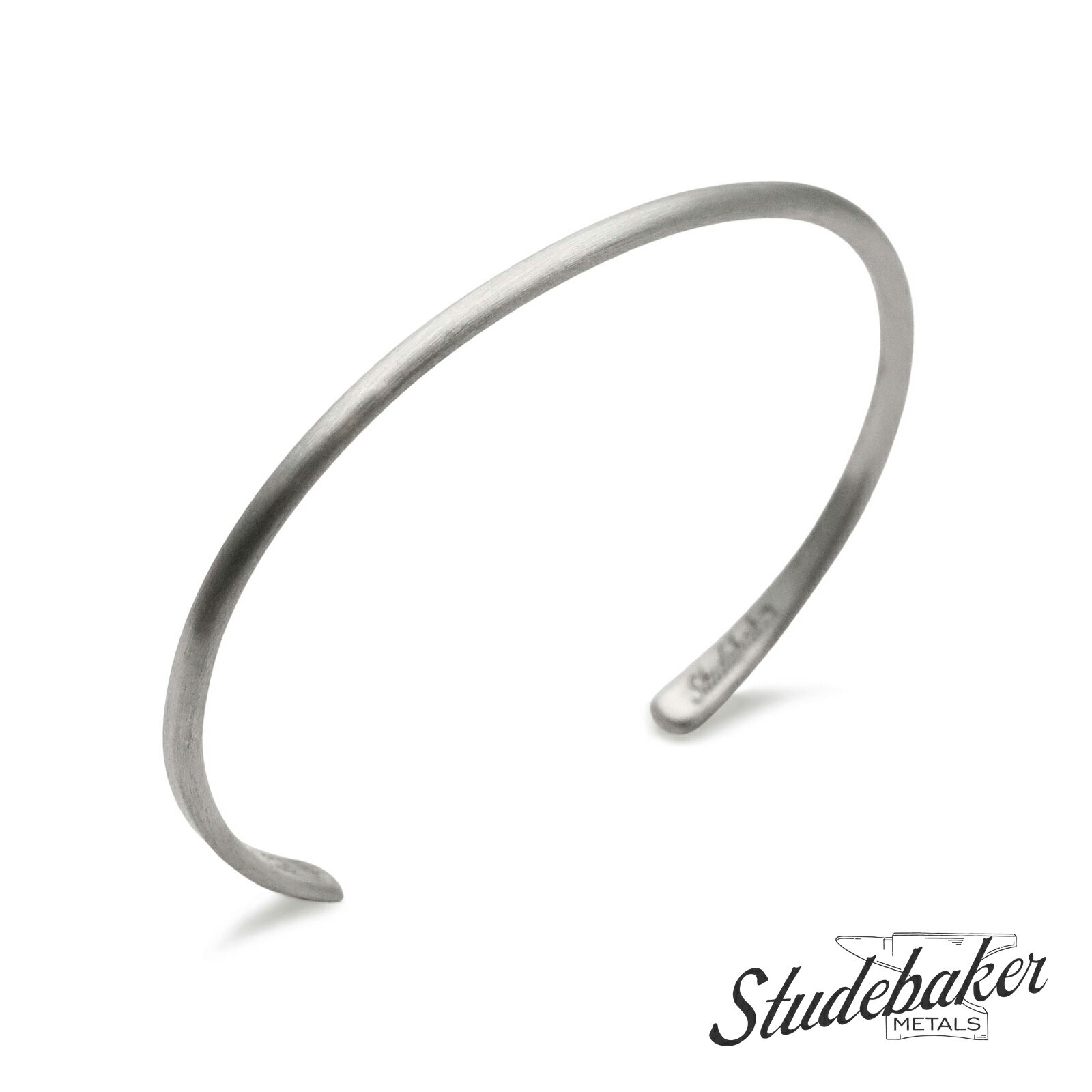 STUDEBAKER METALS スチュードベーカーメタル 【 Fineline CHAMPION CUFF ( Sterling Silver / Brus...