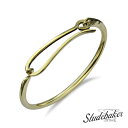 STUDEBAKER METALS スチュードベーカーメタル 【 HOOK CUFF ( Brass / High Polish ) フックカフ ブラス ハイポリッシュ 】[ 正規品 ] バングル ブレスレット ユニセックス シャイニー ゴールド 真鍮 金 プレゼント メンズ レディース 【 送料無料 】