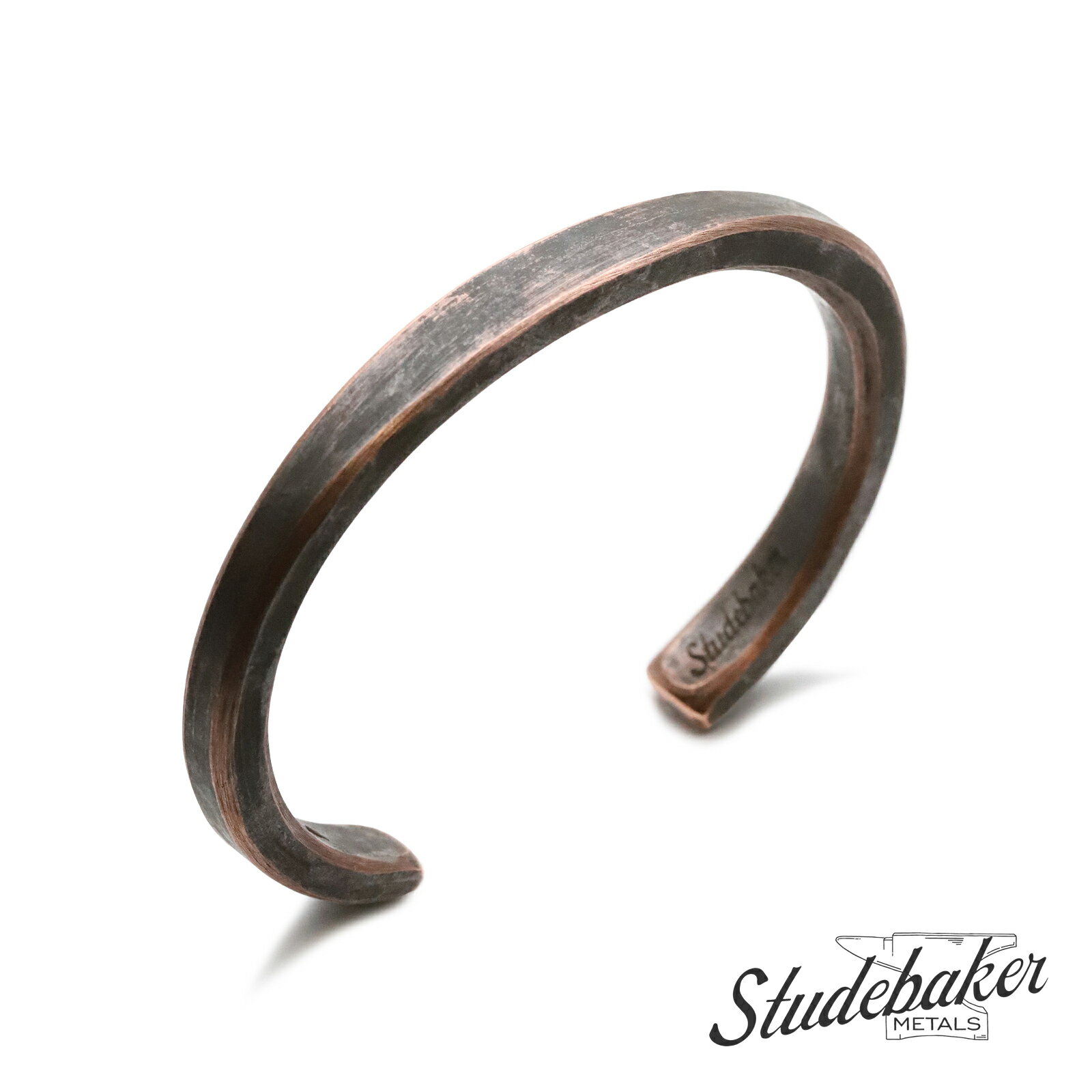 STUDEBAKER METALS スチュードベーカーメタル 【 Heavyweight WORKSHOP CUFF ( Copper / Work Patina ) ヘビーウェイト ワークショップ カフ カッパー ワーク パティーナ 】[ 正規品 ] バングル ブレスレット 銅 メンズ レディース 人気 海外 ブランド 【 送料無料 】