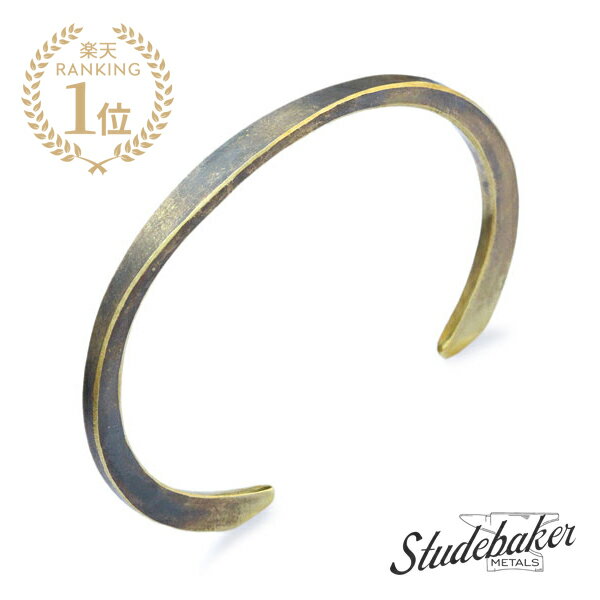 STUDEBAKER METALS スチュードベーカーメタル 【 HAWK CUFF ( BRASS / WORK PATINA ) ホーク カフ ブラス ワークパティーナ 】[ 正規品 ] バングル ブレスレット フリーサイズ プレゼント メンズ レディース 【 送料無料 】