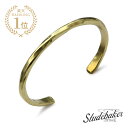 STUDEBAKER METALS スチュードベーカーメタル 【 STUDEBAKER CUFF ( BRASS / HIGH POLISH ) スチュードベーカー カフ ブラス ハイポリッシュ 】[ 正規品 ] バングル ブレスレット ペア プレゼント メンズ レディース 人気 ブランド 【 送料無料 】