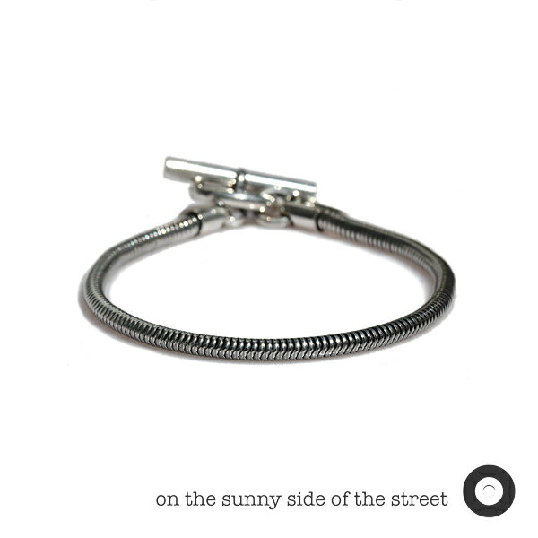 楽天アクセサリー its 12 midnightON THE SUNNY SIDE OF THE STREET オン ザ サニー サイド オブ ザ ストリート 【 3mm Snake Chain Bracelet [ 212-108B ] スネークチェーンブレスレット 】[ 正規品 ] チェーンブレス マンテル Tバー シルバー メンズ レディース ユニセックス 人気 ブランド シンプル