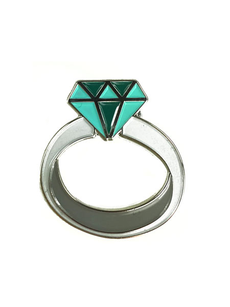 VERAMEAT ヴェラミート 【 Emoji Put a Ring On It / 絵文字 ピン 】[ 正規品 ] ピンズ ピンバッジ ピンバッチ 指輪 リング 可愛い キュート 個性的 プレゼント ギフト ユニセックス メンズ レディース