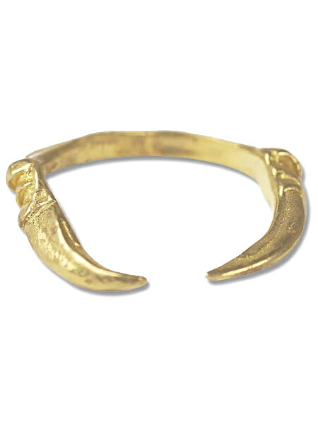 VERAMEAT ヴェラミート 【 THE ONE DINO CLAW RING ( GOLD BRASS ) クロー リング ゴールドブラス 】[ 正規品 ] 指輪 恐竜 ダイナソー 爪 つめ ゴールドカラー ペア プレゼント ギフト ユニセックス メンズ レディース 人気 海外ブランド 個性的 おしゃれ カジュアル