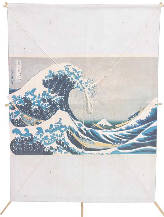 日本の凧 北斎 神奈川沖 波裏（まとめ買い5個単位）