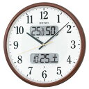 【SEIKO】セイコー スタンダード電波掛時計(温湿度計・カレンダー付) KX383B