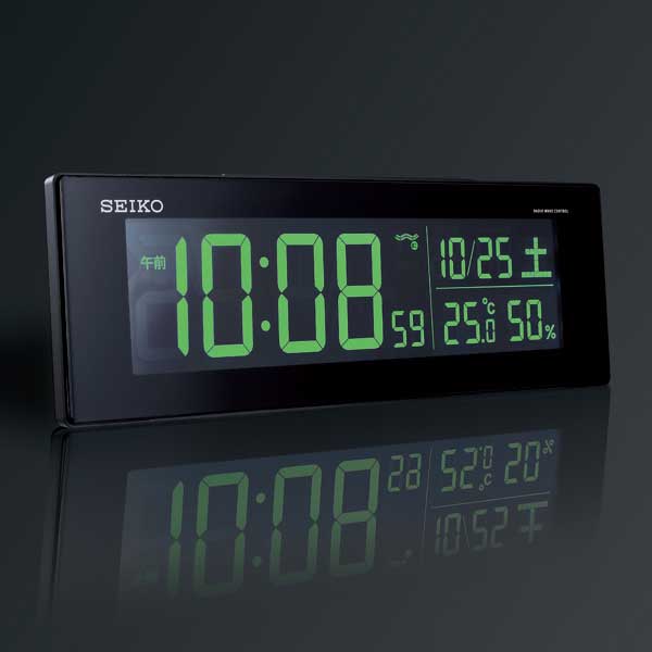 【SEIKO】セイコー 電波目覚まし時計 交流式デジタル目ざまし DL305K