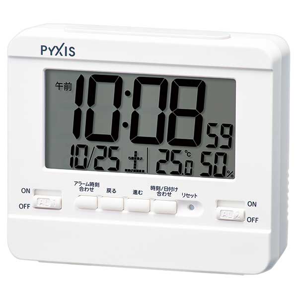SEIKO セイコー ピクシス 温度・湿度表示付デジタル時計 NR538W