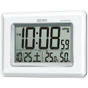 【SEIKO】セイコー デジタル電波時計 温度・湿度表示つき SQ424W