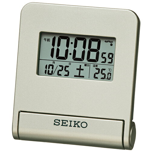 【SEIKO】セイコー デジタル電波時計 トラベラ（自動点灯タイプ） SQ772G