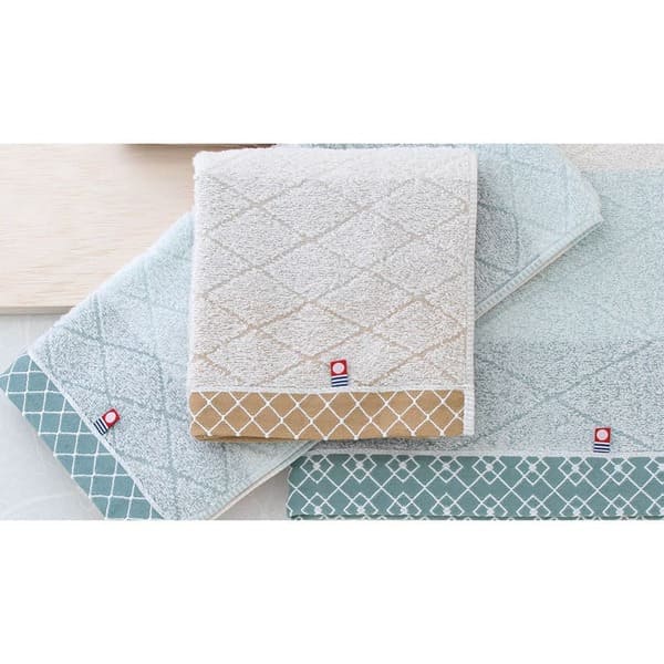 和布小紋【modern】 フェイスタオル2P（国産木箱入）KWFK-020K