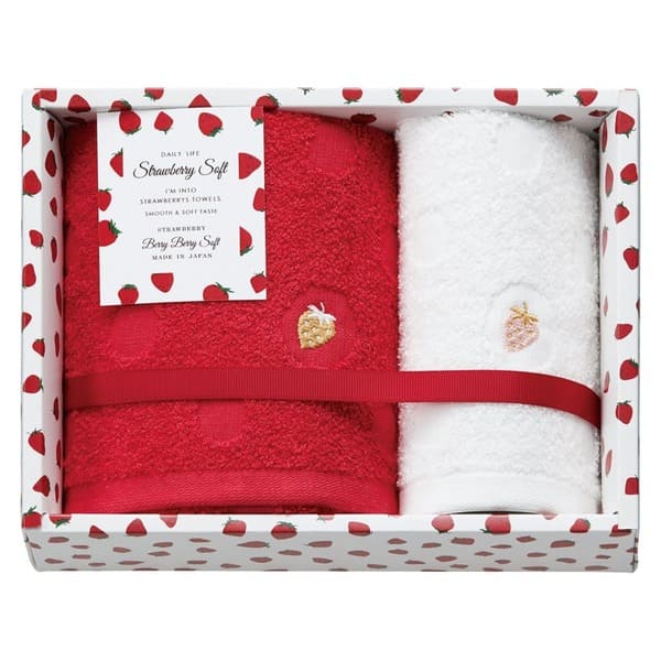 Strawberry Soft フェイス1P・ウォッシュタオル1P STS4150