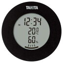 タニタ デジタル温湿度計(丸型デザイン) TT-585-BK(3)